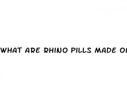 what are rhino pills made of