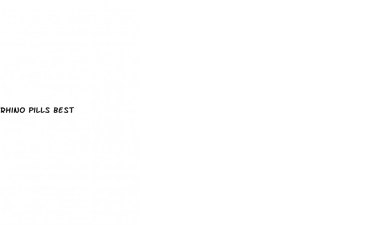 rhino pills best