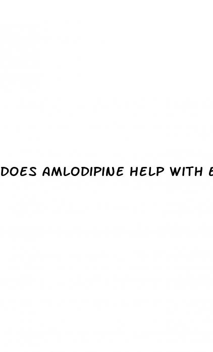 does amlodipine help with erectile dysfunction