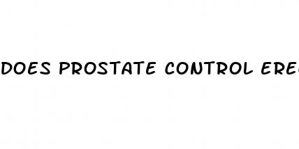 does prostate control erectile dysfunction