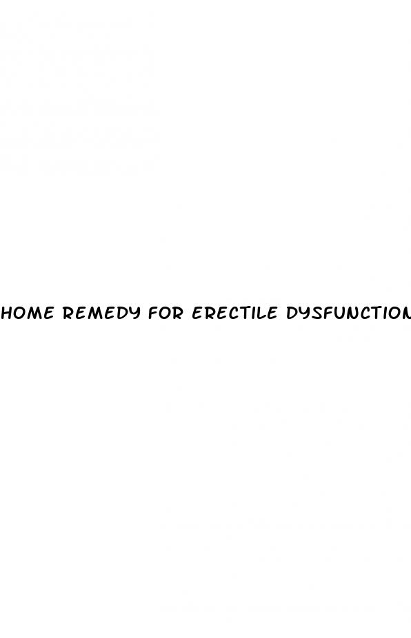 home remedy for erectile dysfunction reddit