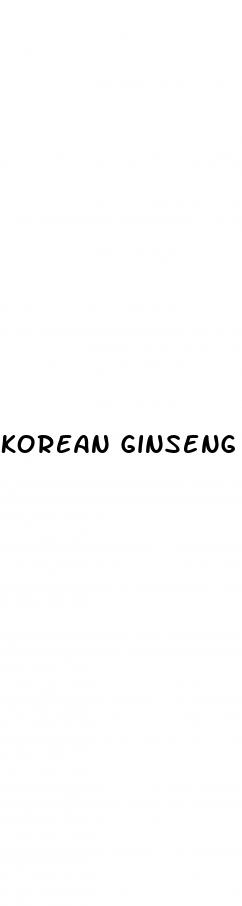 korean ginseng dosage erectile dysfunction