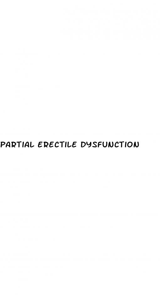 partial erectile dysfunction