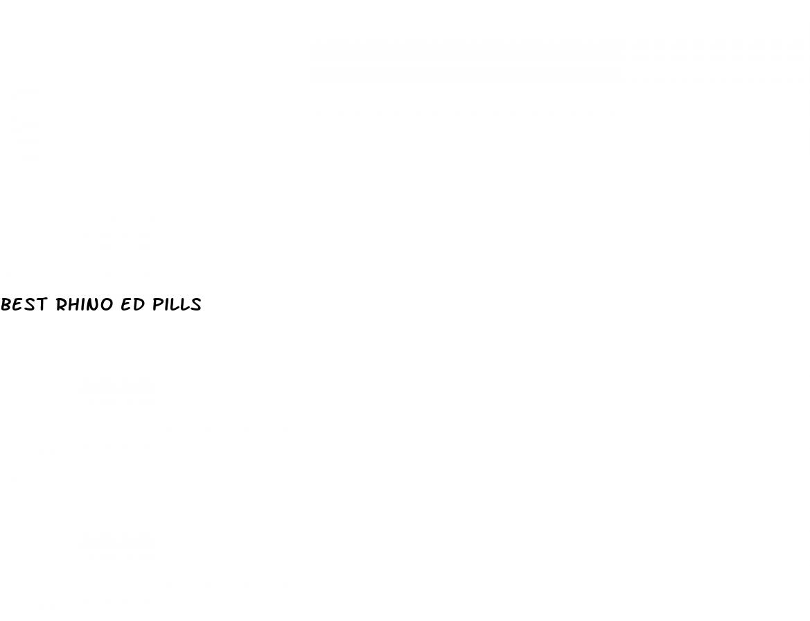 best rhino ed pills
