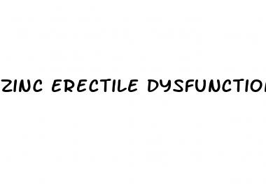 zinc erectile dysfunction dosage