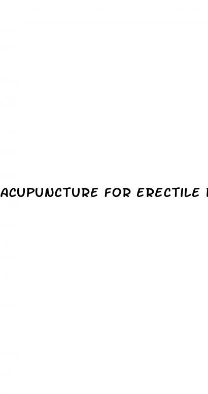 acupuncture for erectile dysfunction impotence rochester ny