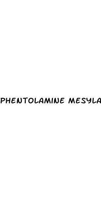 phentolamine mesylate for erectile dysfunction