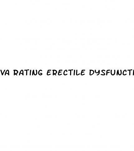 va rating erectile dysfunction
