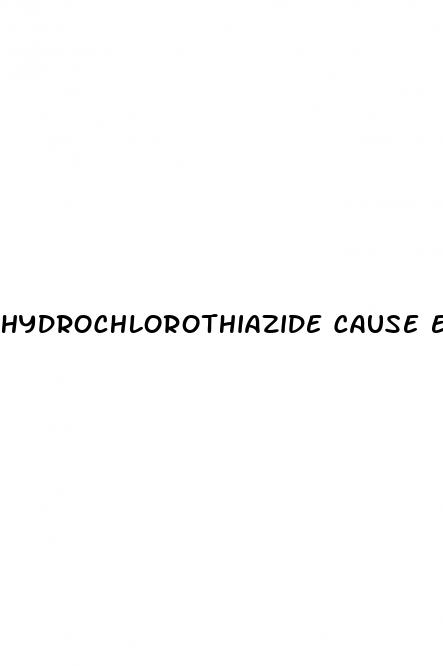 hydrochlorothiazide cause erectile dysfunction