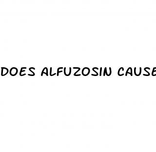 does alfuzosin cause erectile dysfunction