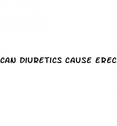 can diuretics cause erectile dysfunction