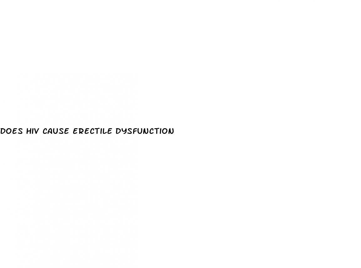does hiv cause erectile dysfunction