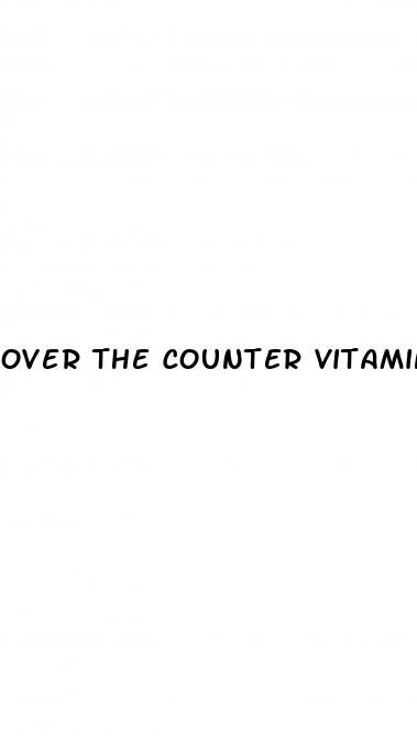 over the counter vitamins for erectile dysfunction