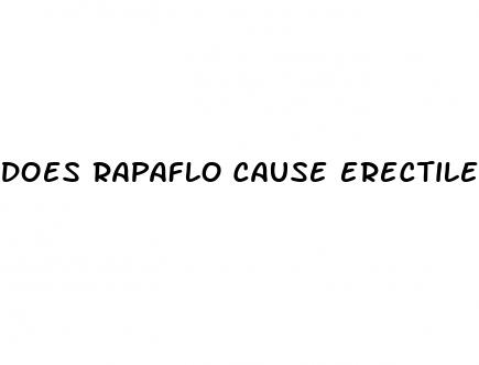 does rapaflo cause erectile dysfunction