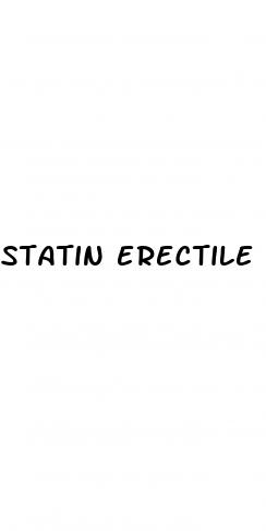 statin erectile dysfunction