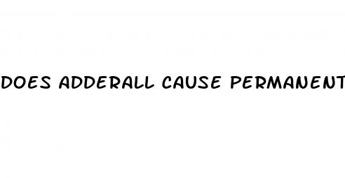 does adderall cause permanent erectile dysfunction