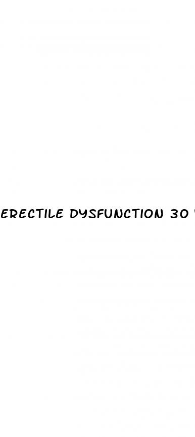 erectile dysfunction 30 years old