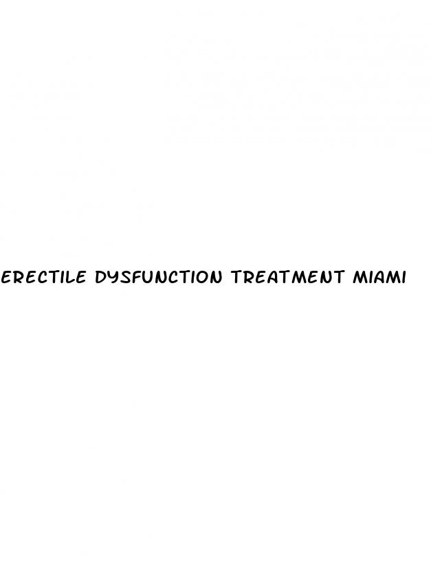 erectile dysfunction treatment miami