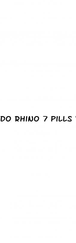 do rhino 7 pills work