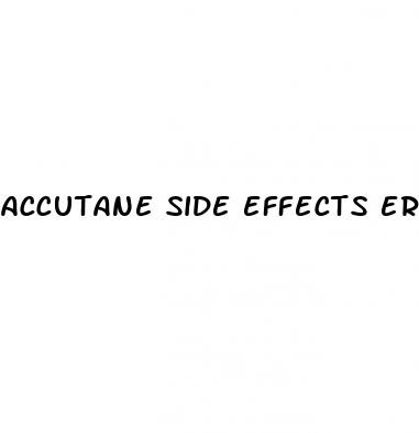 accutane side effects erectile dysfunction