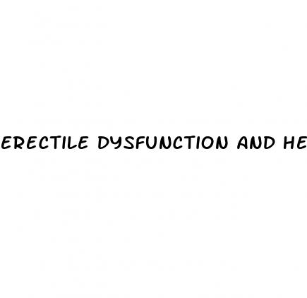 erectile dysfunction and heart attacks aha