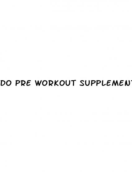 do pre workout supplements cause erectile dysfunction