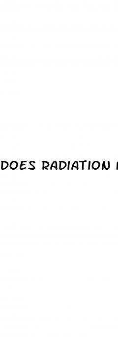 does radiation for prostate cancer cause erectile dysfunction
