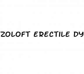 zoloft erectile dysfunction permanent