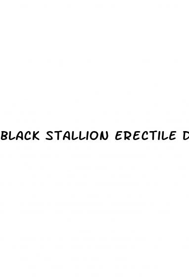 black stallion erectile dysfunction