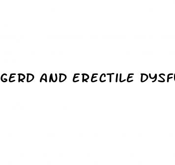 gerd and erectile dysfunction