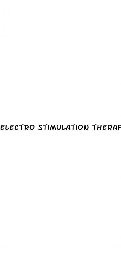 electro stimulation therapy for erectile dysfunction