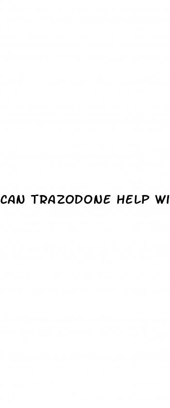 can trazodone help with erectile dysfunction