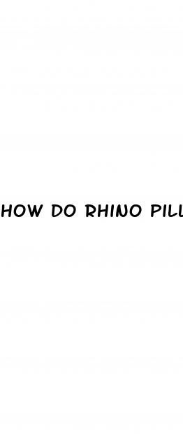 how do rhino pills work