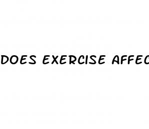 does exercise affect erectile dysfunction