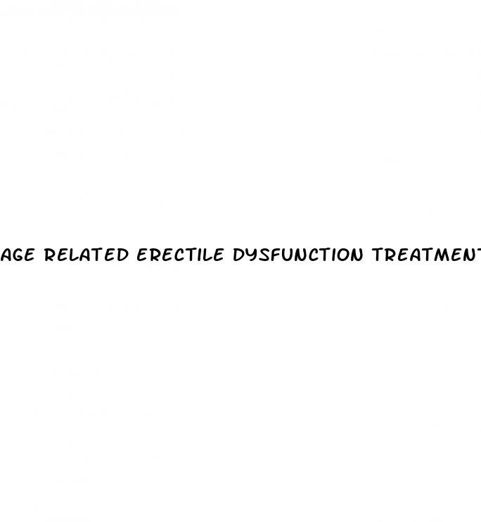 age related erectile dysfunction treatment