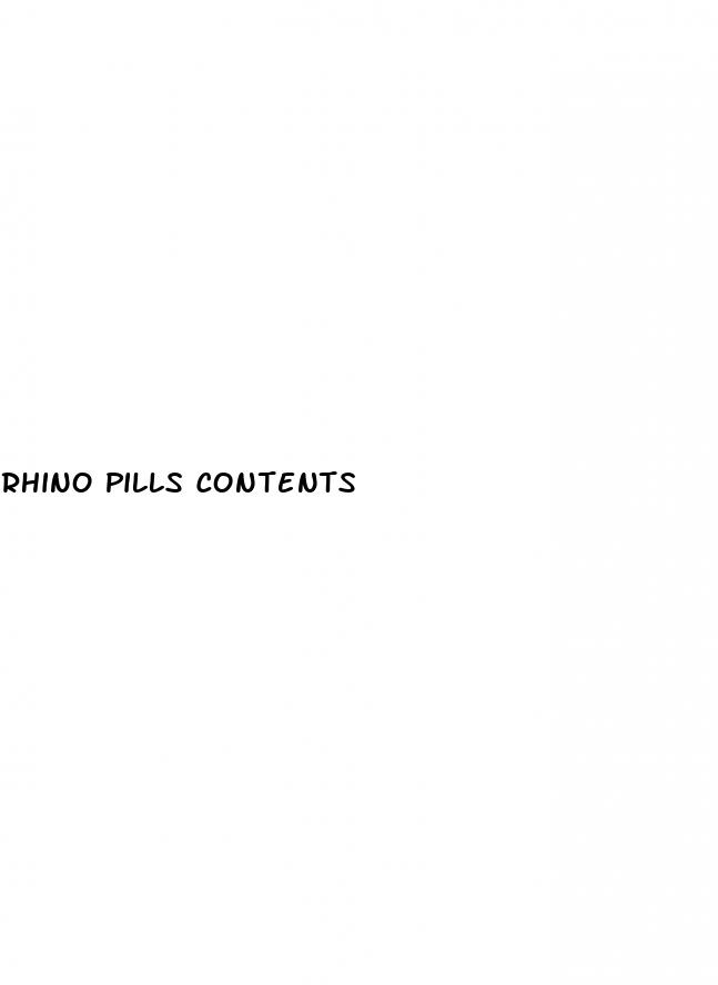 rhino pills contents