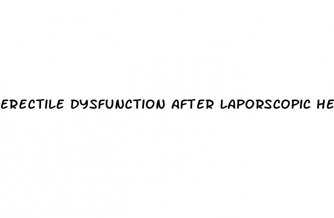 erectile dysfunction after laporscopic herina operation