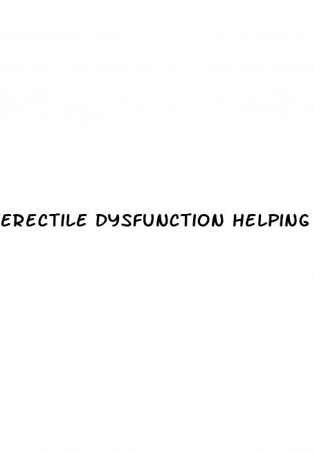erectile dysfunction helping your partner