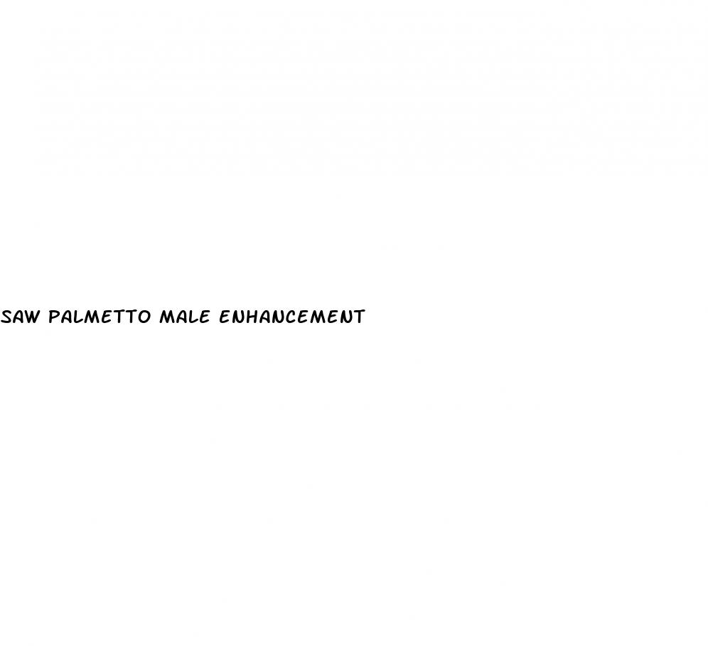 saw palmetto male enhancement