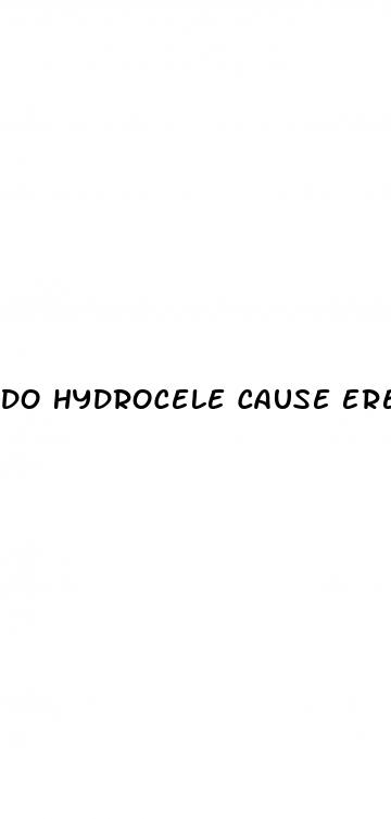do hydrocele cause erectile dysfunction