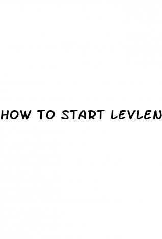 how to start levlen ed pill