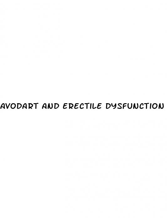 avodart and erectile dysfunction