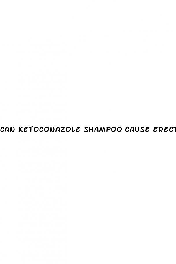 can ketoconazole shampoo cause erectile dysfunction