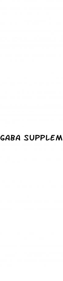 gaba supplement erectile dysfunction