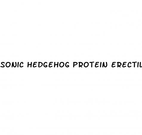 sonic hedgehog protein erectile dysfunction