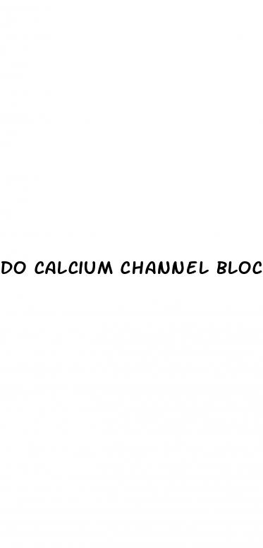 do calcium channel blockers cause erectile dysfunction