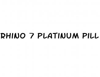 rhino 7 platinum pill