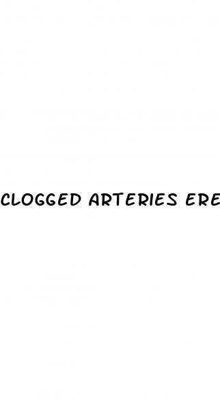 clogged arteries erectile dysfunction