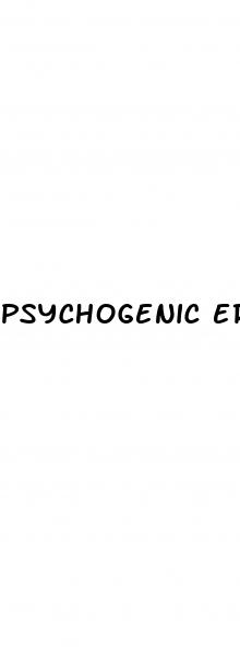 psychogenic erectile dysfunction