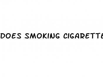 does smoking cigarettes cause non erectile dysfunction